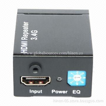 3.4GHz HDMI Repeater, Supports 1,080P Highest Video Resolution